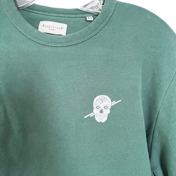 SuspiciouS Antwerp unisex Sugar Scull sweatshirt size XS - Picture 2 of 7
